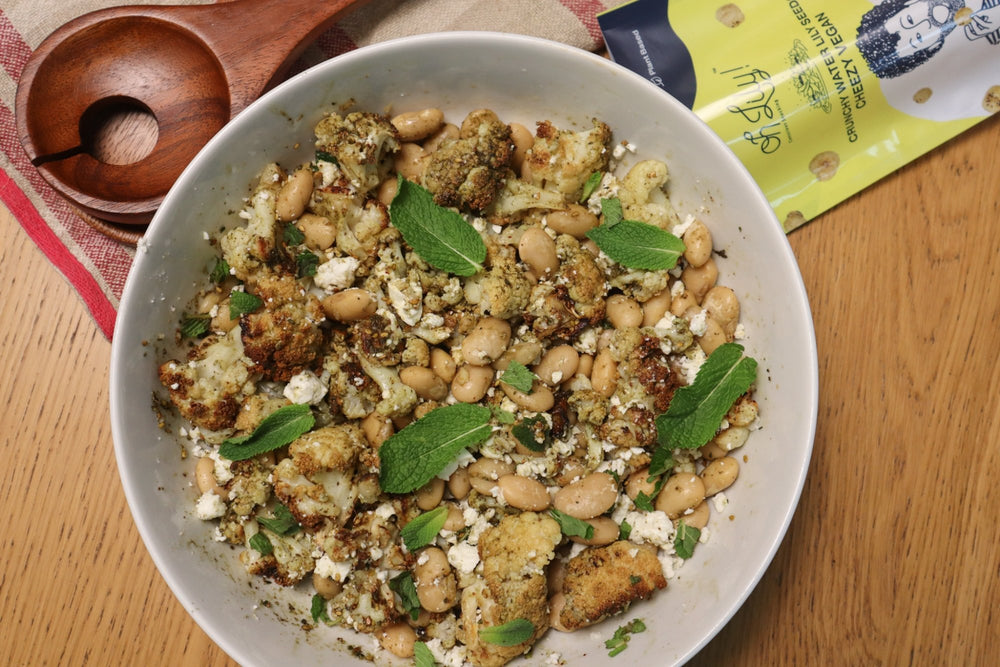 A NUTRITIOUS SALAD : Roasted cauliflower and butter beans - Oh Lily!