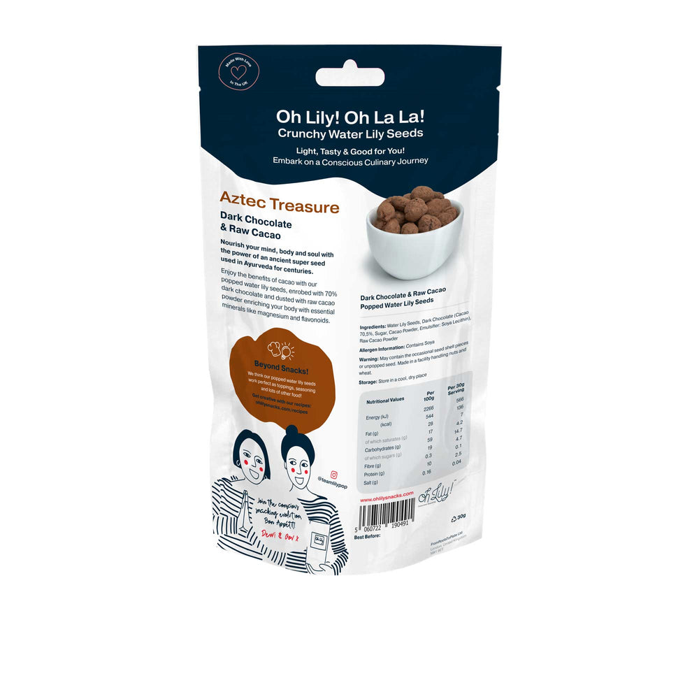 Oh Lily! Aztec Treasure (dark chocolate and raw cacao powder) - Oh Lily!